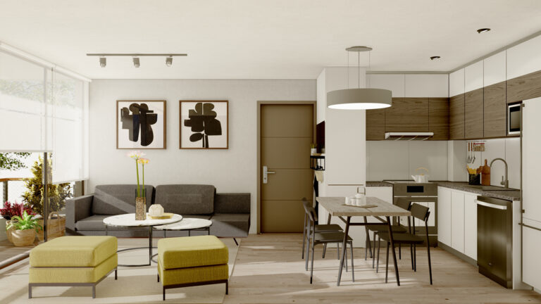 6. Interior del departamento del Edificio Pascual